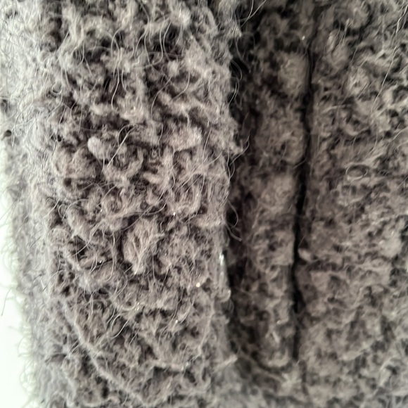 Apanage Charcoal Grey Teddy Coat, US 10 - Picture 4 of 5